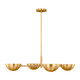 Balleroy Four Light Chandelier (LXC1134BBS)