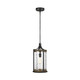 Visual Comfort Studio - P1511DWK/SGM - One Light Pendant - Angelo - Distressed Weathered Oak / Slate Grey Metal