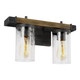 Visual Comfort Studio - VS18252DWK/SGM - Two Light Vanity - Angelo - Distressed Weathered Oak / Slate Grey Metal