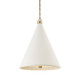 Hudson Valley - MDS402-AGB/WP - Two Light Pendant - Plaster No.1 - Aged Brass