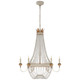 Visual Comfort Signature - JN 5016VWG-CG - Six Light Chandelier - Entellina - Vintage White and Gild