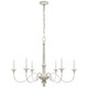 Visual Comfort Signature - S 5211BW - Six Light Chandelier - Country Chandelier - Belgian White