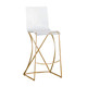 Gabby - SCH-151340 - Bar Height Stool - Johnson - Antique Gold|Clear Acrylic