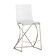 Gabby - SCH-151385 - Counter Height Stool - Johnson - Antique Silver|Clear Acrylic