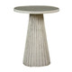 Gabby - SCH-153900 - Side Table - Kingsley - Textured Distressed Antique White|Antique Mirror