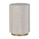 Gabby - SCH-166165 - Side Table - Bellany - White Agate|Amirah Gold