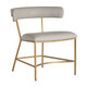 Gabby - SCH-167080 - Dining Chair - Mason - Gray Leather|Antique Gold