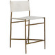 Gabby - SCH-175164 - Counter Stool - Landon - Antique Aged Brass|Natural Ivory Hide