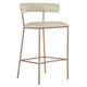 Gabby - SCH-175539 - Bar Stool - Matlock - Brass|White Leather