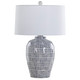 Gabby - SCH-175739 - One Light Table Lamp - Liora - White Linen|Brushed Nickel|Blue Patterned Glaze