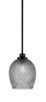 Toltec Lighting - 2601-MB-4902 - One Light Mini Pendant - Odyssey - Matte Black