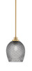 Toltec Lighting - 2601-NAB-4902 - One Light Mini Pendant - Odyssey - New Age Brass