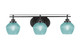 Toltec Lighting - 2613-MB-4625 - Three Light Bath Bar - Odyssey - Matte Black