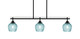 Toltec Lighting - 2636-MB-4605 - Three Light Island Pendant - Odyssey - Matte Black