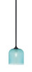Toltec Lighting - 560-MB-4915 - One Light Mini Pendant - Zilo - Matte Black