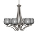 Toltec Lighting - 566-GP-4602 - Six Light Chandelier - Zilo - Graphite
