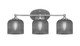 Toltec Lighting - 5913-BN-4612 - Three Light Bath Bar - Capri - Brushed Nickel
