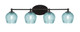 Toltec Lighting - 5914-MB-4605 - Four Light Bath Bar - Capri - Matte Black