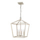Millennium - 3254-VW - Four Light Pendant - Vintage White