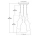 Alora Three Light Pendant (56502/3)