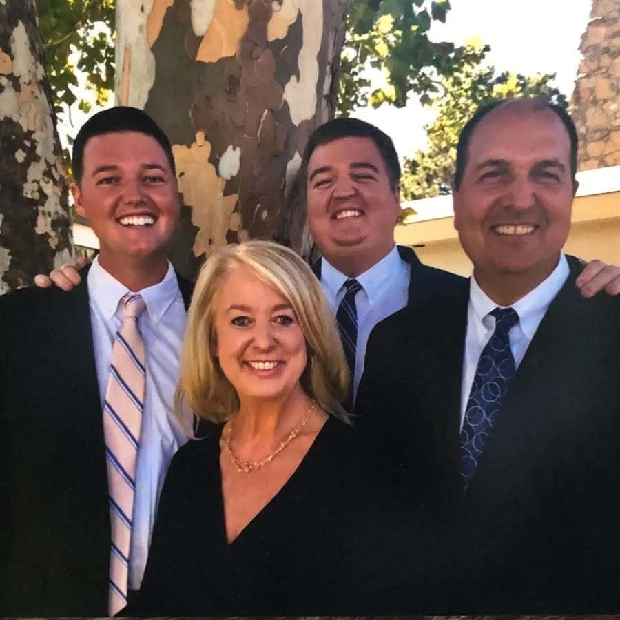 Graf family members together outdoors
