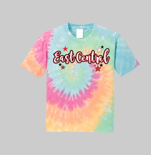 East Central Youth Rainbow Tie Dye Tee