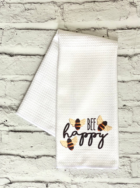 Nora Fleming Inspired Buzy Bee Kitchen Towel