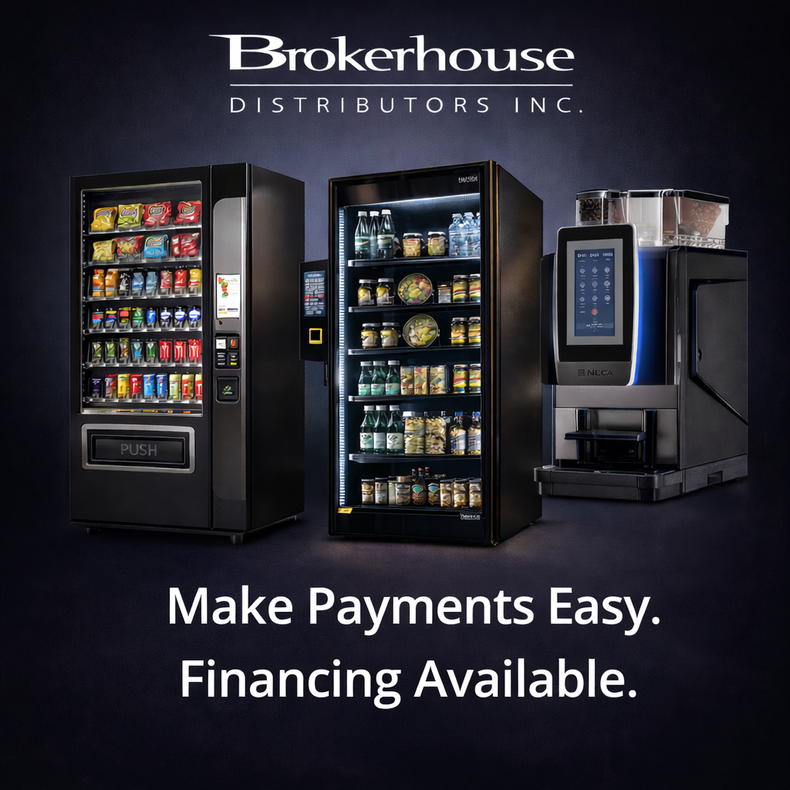 Financing Available for Vending Machines, Foodservice Equipment and Coffee Equipment: Start or Expand Your Business with Easier Payments