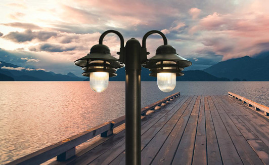 2 Light Nautical Post Light