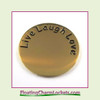 Live Laugh Love Back Plate (Gold) for Medium Round Stainless Steel Locket