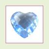 CZH09b - September Light Sapphire Heart Crystal Birthstone – 5mm – For Floating Lockets