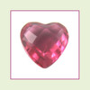 CZZ100 - 5mm Heart Crystal - Berry Pink for Floating Lockets