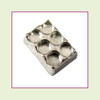 Muffin Baking Tin Silver Floating Charm