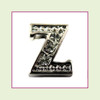 CZ Silver Letter Z - Floating Charm