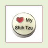 Love My Shih Tzu (Silver Base) Floating Charm