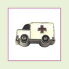 Ambulance (Silver Base) Floating Charm