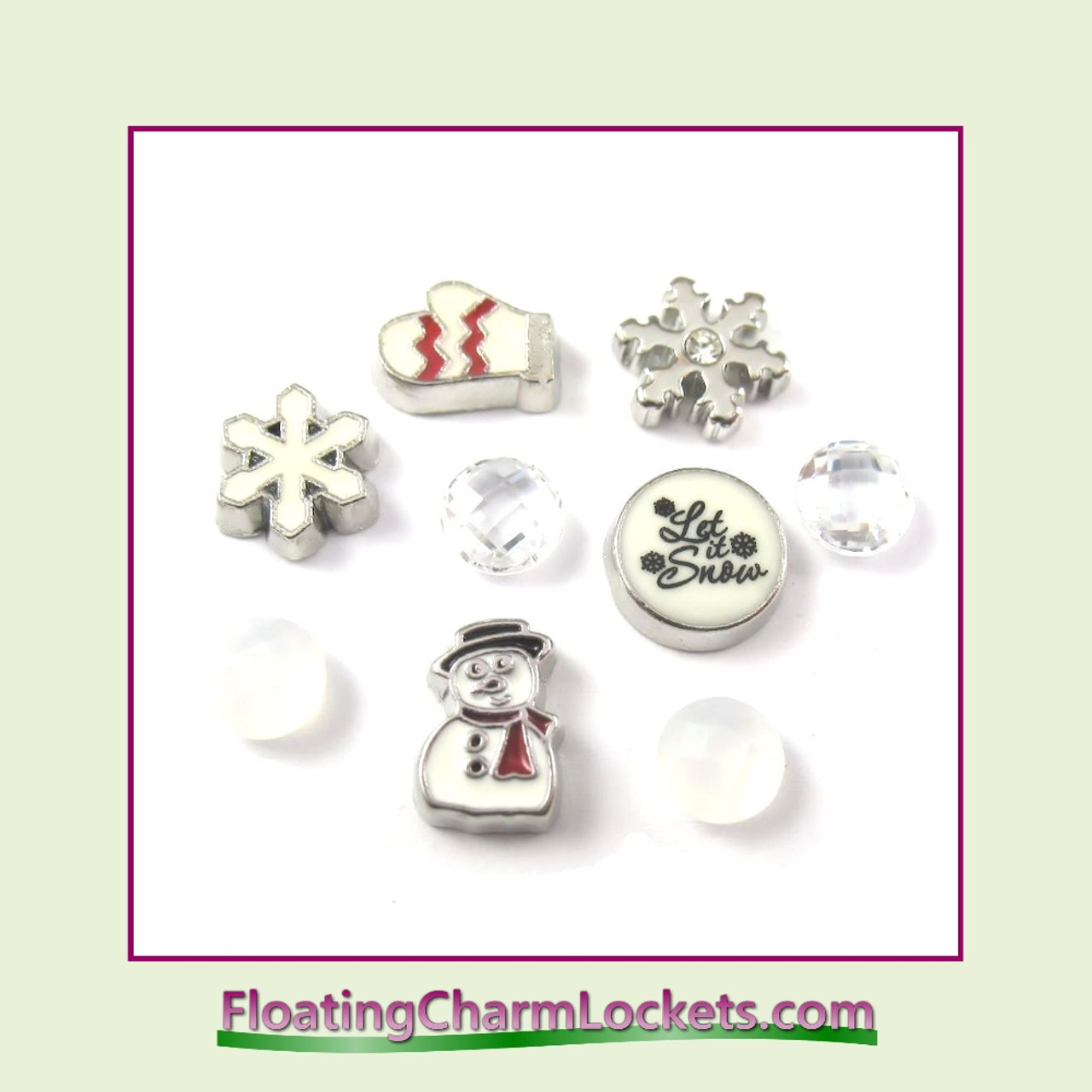 FCL Designs Winter Floating Charm Combination for Lockets