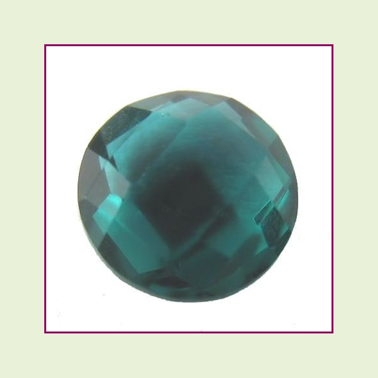 CZZ201 - 5mm Round Crystal - Teal for Floating Lockets