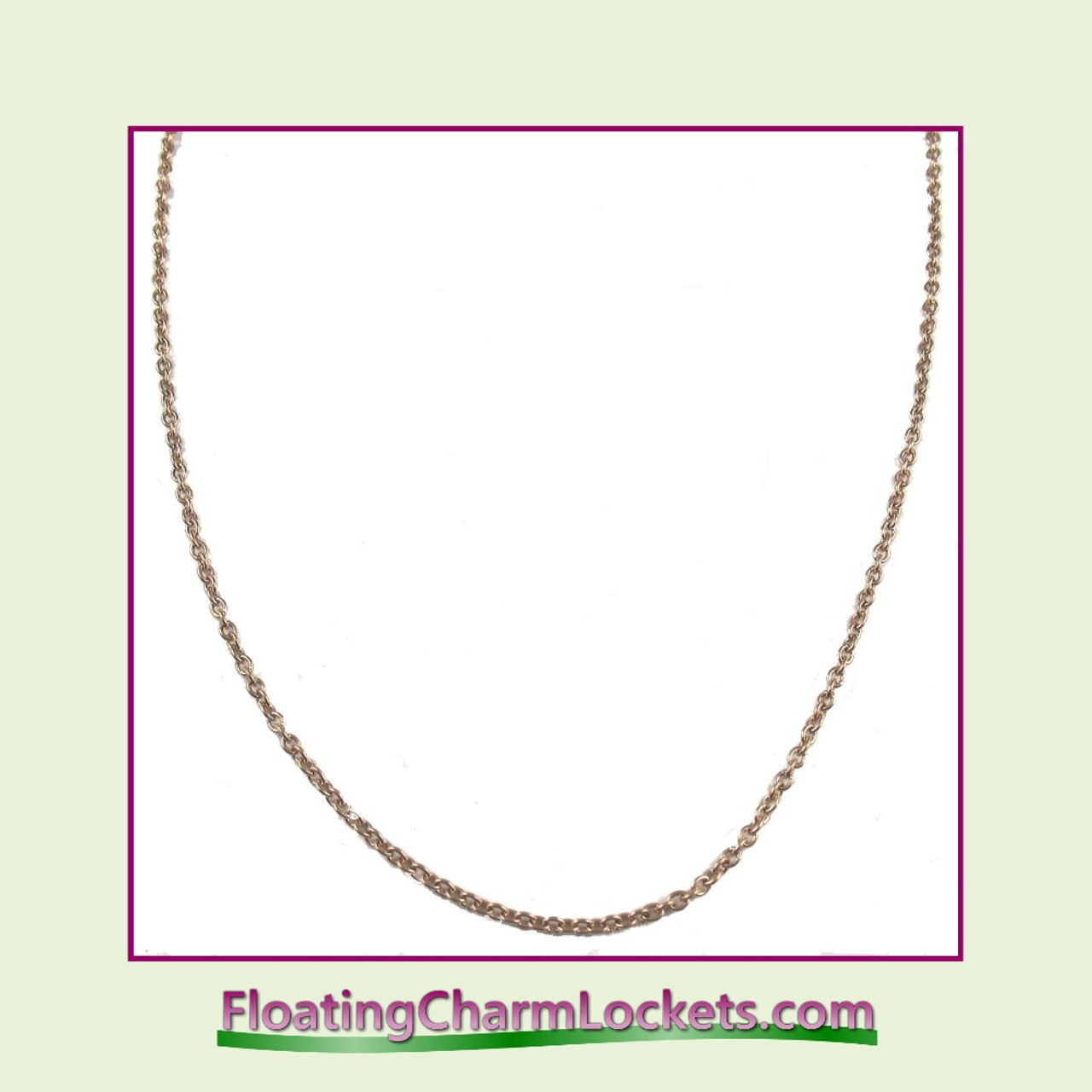 SS751 - 21" Rose Stainless Steel Chain (2.4mm)