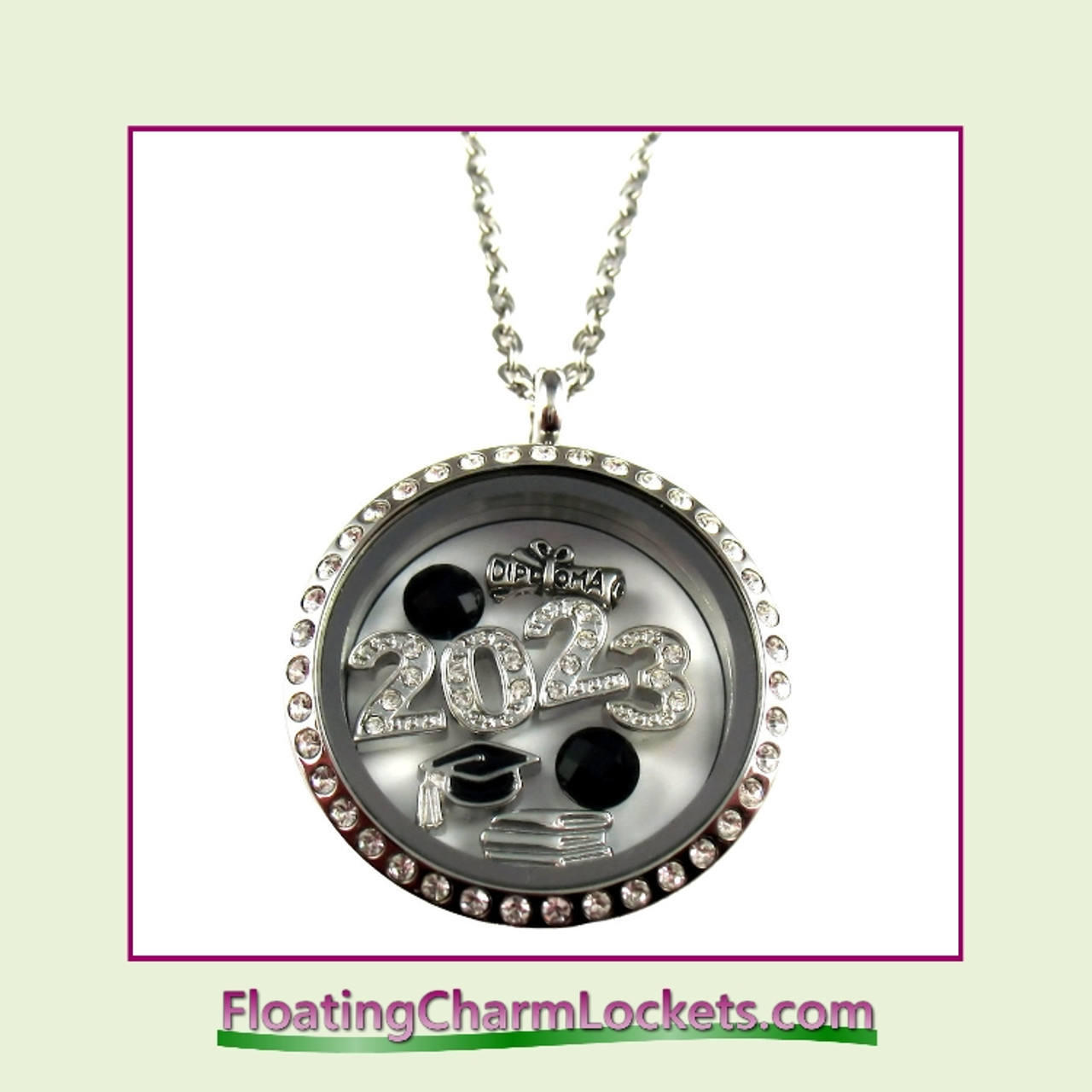 Graduation 2023 Floating Charm Locket