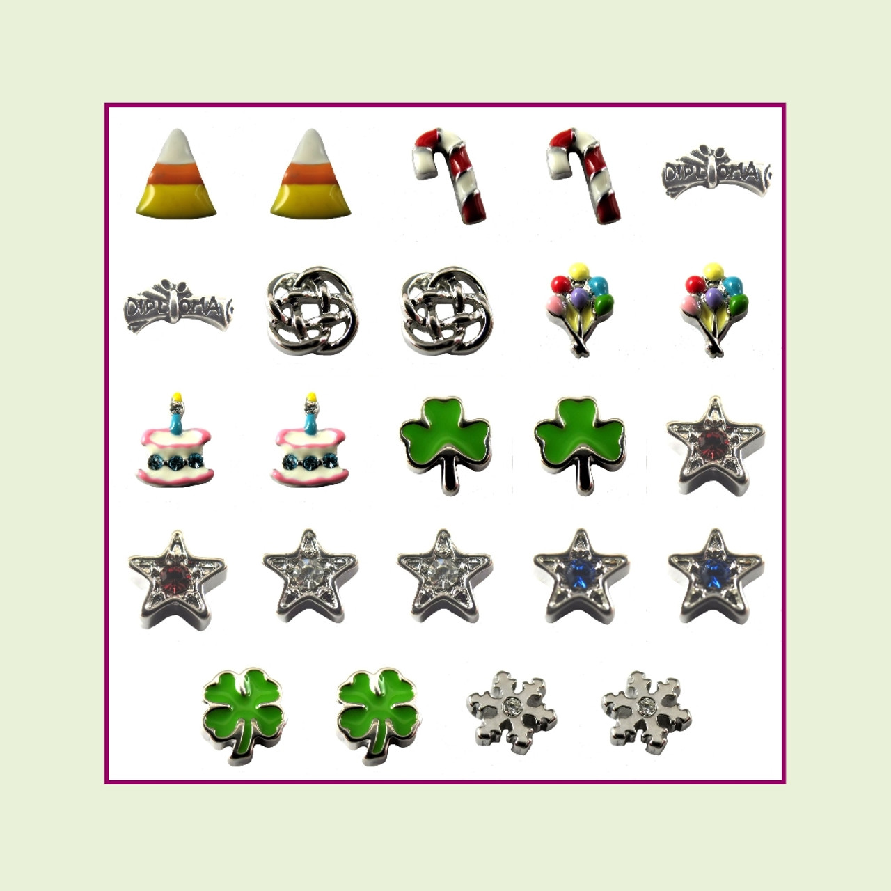 Wholesale Lot of 24 - Celebrations Floating Charms