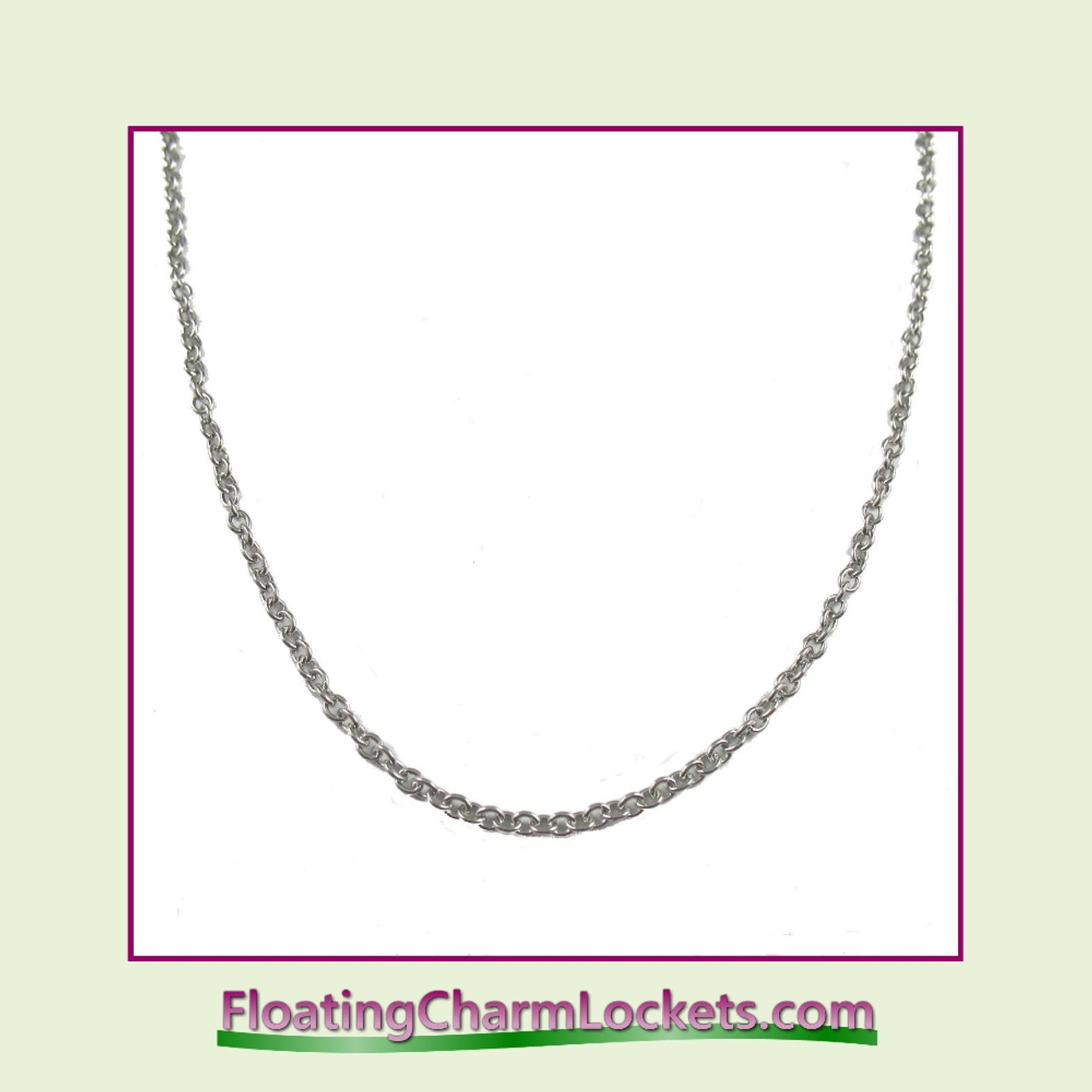SS558 - 28" Silver Stainless Steel Chain (2.4mm)