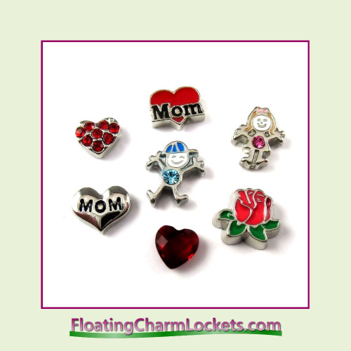 FCL Designs® Mother's Day  Floating Charm Combination for Lockets