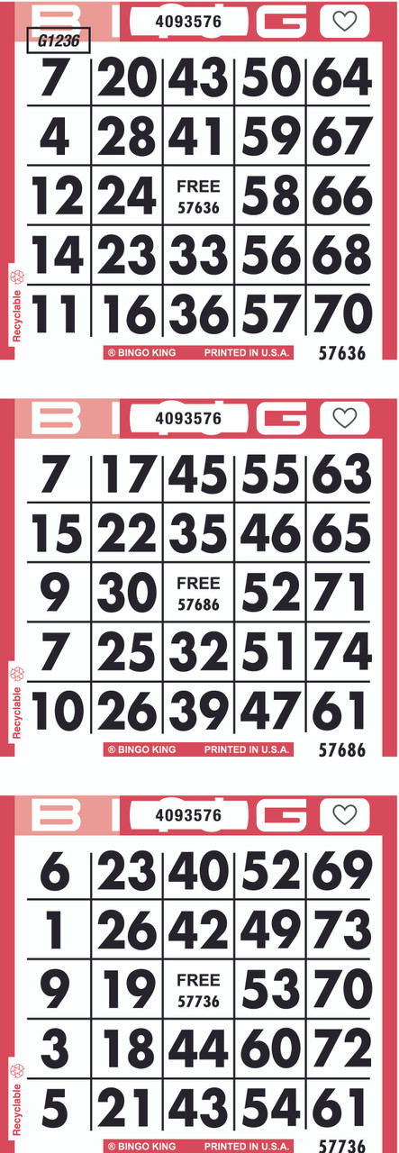 BINGO PAPER PACKAGE