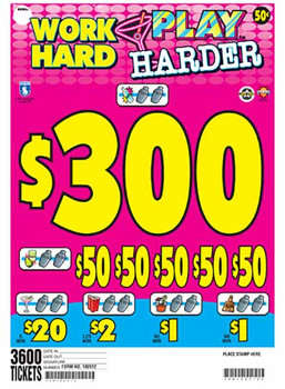 WORK HARD PLAY HARDER 40 1/300 50 3600