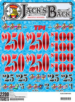 JACKS BACK 34 4/250 1 2200