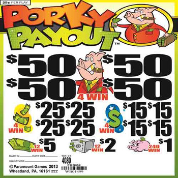 PORKY PAYOUT 33 4/50 25 4080