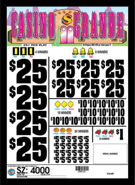 CASINO GRANDE 36 10/25 25 4000