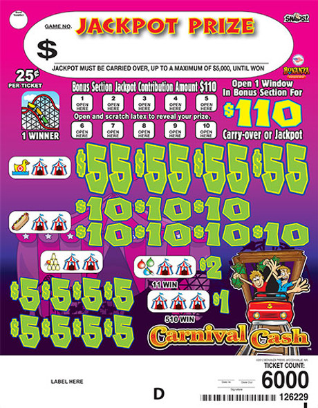 CARNIVAL CASH 27 1/110 25 6000
