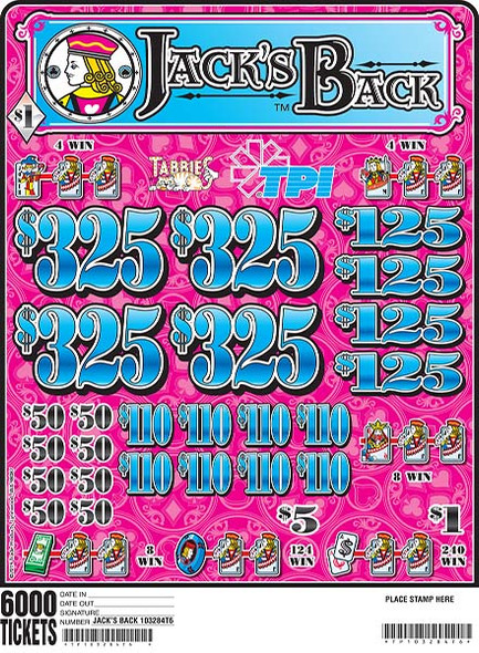 JACKS BACK 34 4/325 1 6000